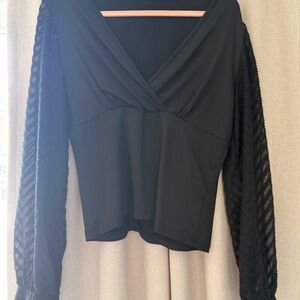Elegant Black Women's Top
